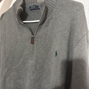 Polo by Ralph Lauren Gray Zip-Up Sweater